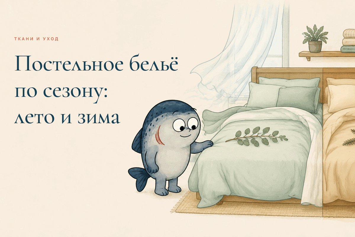 Маскот Coho выбирает лёгкое летнее и тёплое зимнее постельное бельё
