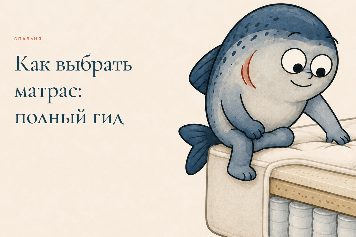 Маскот Coho изучает конструкцию и слои матраса